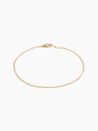 14k dainty chain bracelet