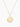 gold blank circle pendant necklace