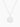 Sterling silver blank circle pendant necklace
