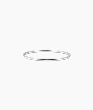 Sterling silver smooth thin band