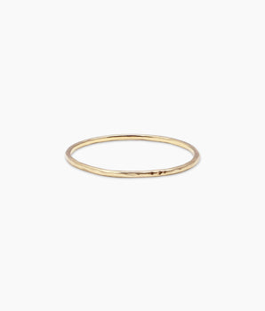 14k textured thin band