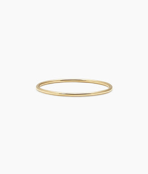 14k smooth thin band