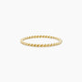 14k gold twisted wire band ring
