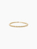 14k gold small beaded band ring