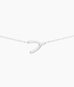925 Solid Wishbone Necklace
