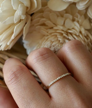 14k Delicate Diamond Band