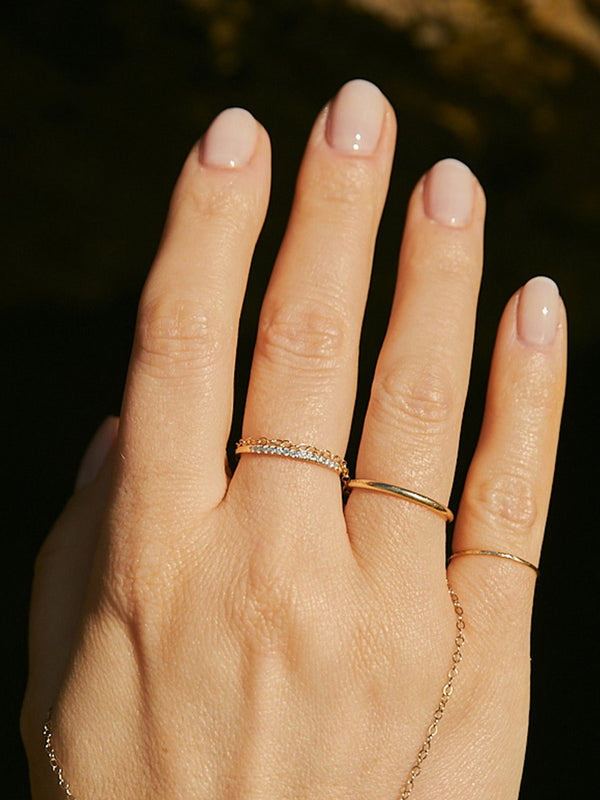 14k gold classic minimalist band