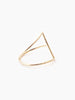 14k isosceles triangle ring