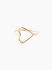 14k silhouette heart ring