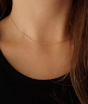 14k solid gold sweet nothings chain necklace