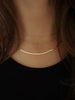 Three 14k gold chains layered- irina victoria jewelry