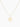 14k gold blank round charm necklace