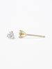14k gold round diamond studs