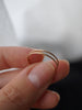14k textured thin band