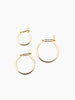 14k solid gold huggie hoops earrings