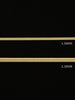 14k solid gold herringbone chain necklace